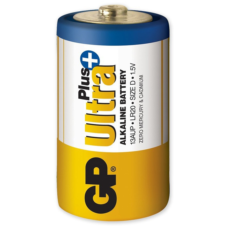 GP Ultra Plus Alkaline - Baterie D Monočlánek pro venkovní sirénu SR150.
