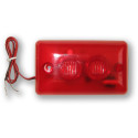 VAR-TEC ES-35L - (0703-030) - piezosiréna 115dB se stroboskopem - červená