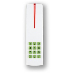 R915 - bílá - čtečka karet s kláves. INDOOR/OUTDOOR