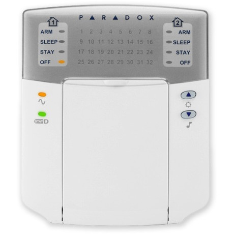 PARADOX K32+ - (1408-014) - LED klávesnice, 32 zón