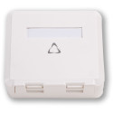 LAN-TEC - (0705-002) - WO-012 BASIC-2P povrchová prázdná pro KJ s krytkou, 2 po