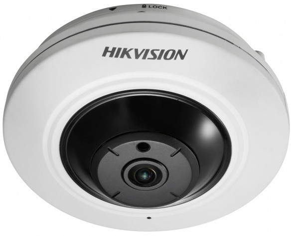 Hikvision DS-2CD2955FWD-IS 5MP WDR kamera FISH-EYE s IR, Audio&Alarm I/O, obj. 1,05mm