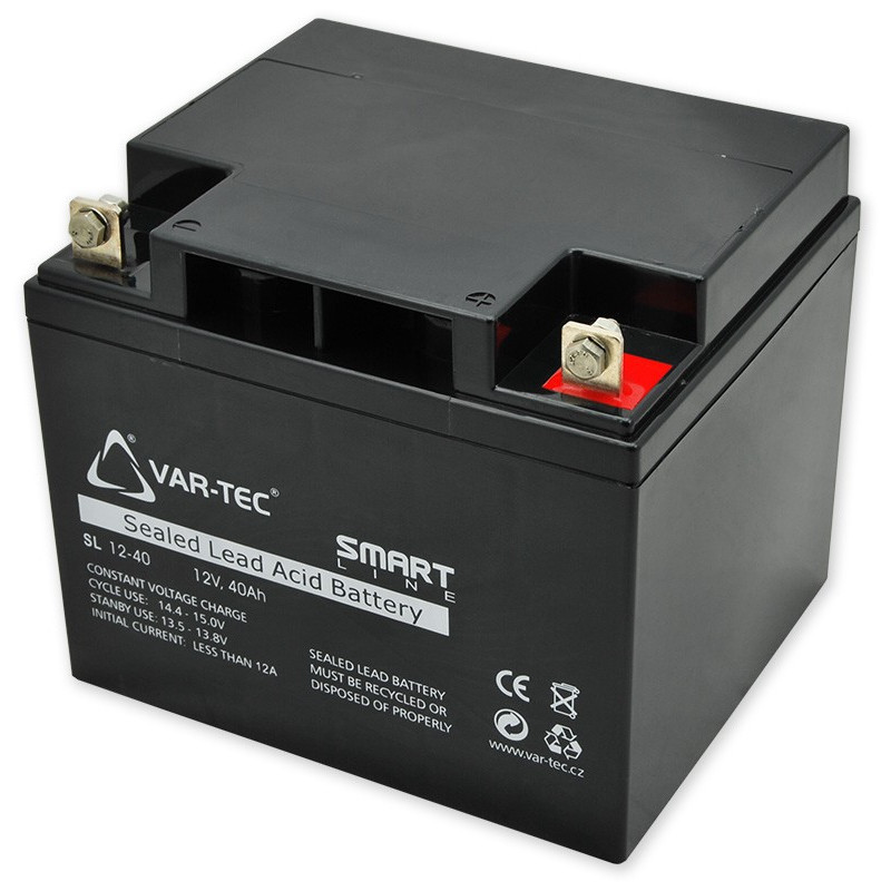 VAR-TEC SMART SM40,0 - Akumulátor bezúdržbový 12V/40,0Ah