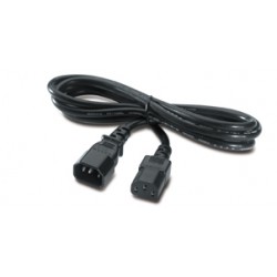 YANL IEC 320 - prodlužovací kabel síť 230V, C13-C14, 2m, černá