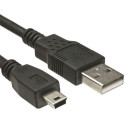 YANL Kabel mini USB 2.0, délka 50 cm, barva černá