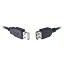 YANL USB 2.0 prodlužovací kabel A-A černý, 50 cm
