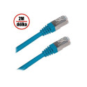 XtendLan - Patch kabel Cat 5e STP 2m modrý