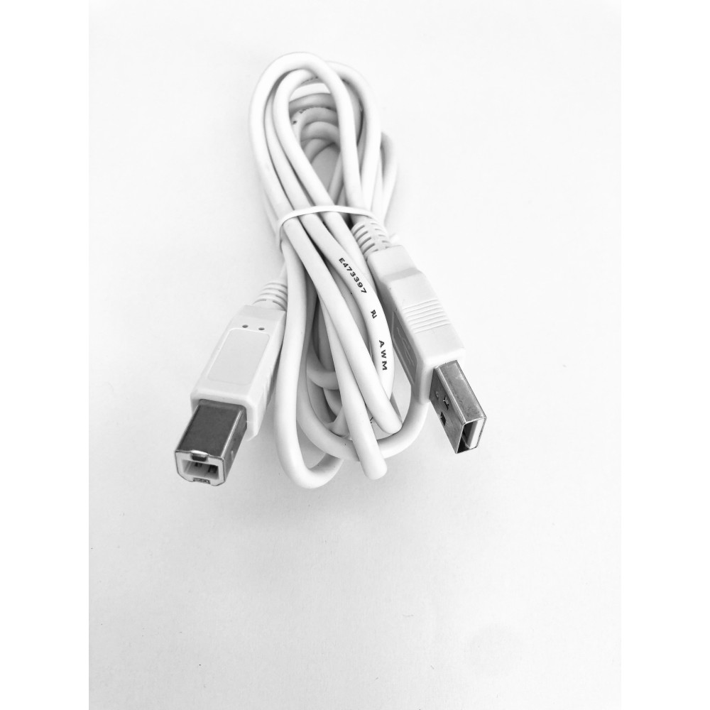 YANL USB A-B - Propojovací datový kabel USB 2.0, 180cm, bílý