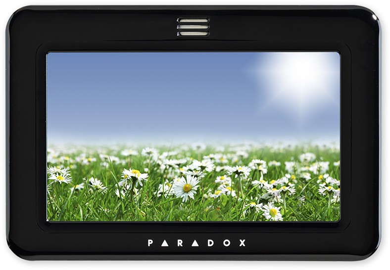 PARADOX TM50 - černá- barevná grafická dotyková klávesnice