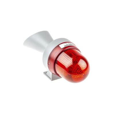 WERMA - Signalizátor (42512068) , opticko-akustický, 230VAC, xenonová lampa, červená, krytí IP65