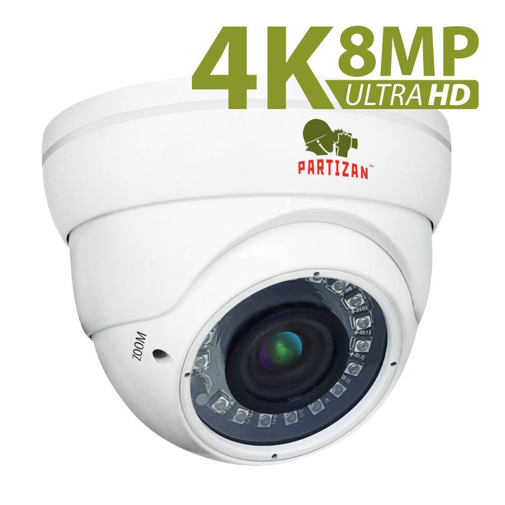 PARTIZAN - 1584 - 8.0MP (4K) AHD Varifocal kamera CDM-VF37H-IR UltraHD