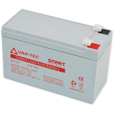 VAR-TEC AKKU SMART HEAVY 12V/7Ah - akumulátor pro UPS, životnost 3-5 let