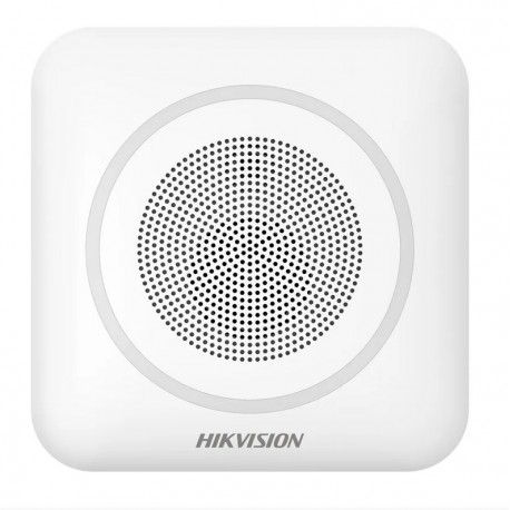 Hikvision DS-PS1-II-WE (Red) AX PRO Bezdrátová interní siréna, červená, mikrofon, baterie/12VDC