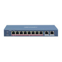 Hikvision DS-3E0310HP-E 10/7+1 PoE switch, 2x uplink 1Gbps
