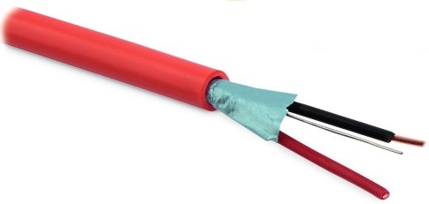 Kabel J-Y(st)Y 1x2x0.8 - červený požární kabel, balení 500m