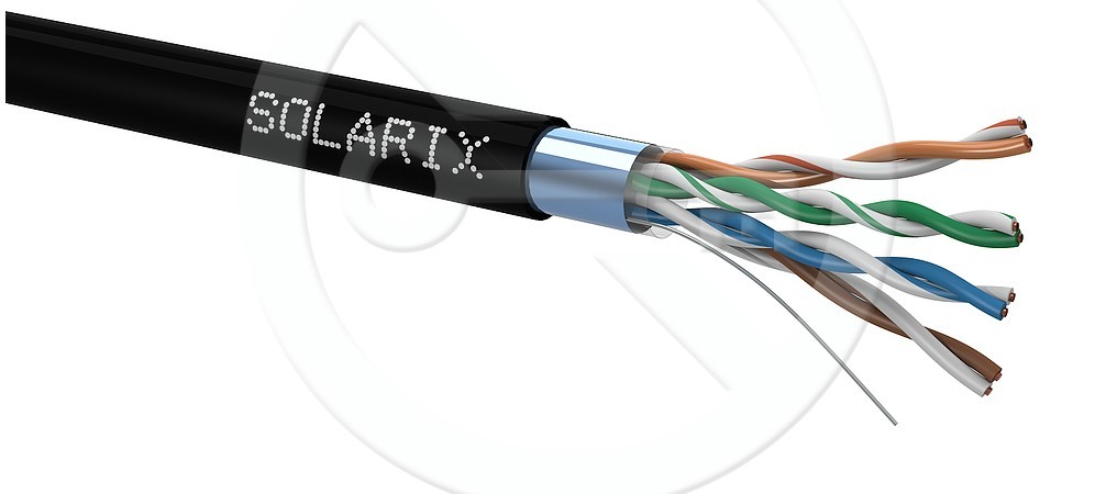 Solarix SXKD-5E-FTP-PE venkovní, 100m/box, Fca