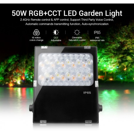 MiBoxer Zahradní LED svítídlo Mi-LiGHT | RGB+CCT | 50W | 4000lm | 2,4GHz + WiFI | 230V |