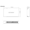 Hikvision DS-3E0508P-O switch 8 portů 1Gbps, kovový kryt