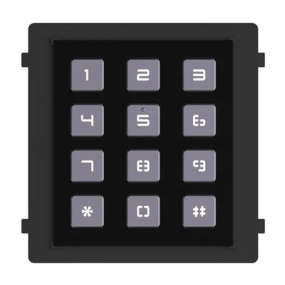 Hikvision DS-KD-KP/black modul s číselnou klávesnicí, černá, 2. gen.