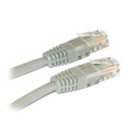 XtendLan UTP Cat 5e 1 m šedý  Patch kabel kategorie Cat 5e se dvěma konektory RJ-45, pro propojování síťových zařízení. 1 metr