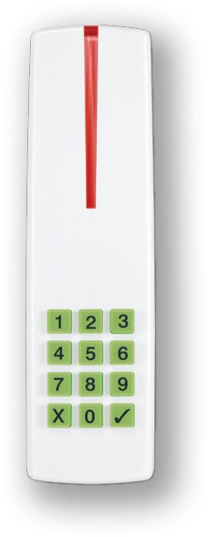 PARADOX R915 - (0702-225) - čtečka karet s kláves. INDOOR/OUTDOOR, bílá