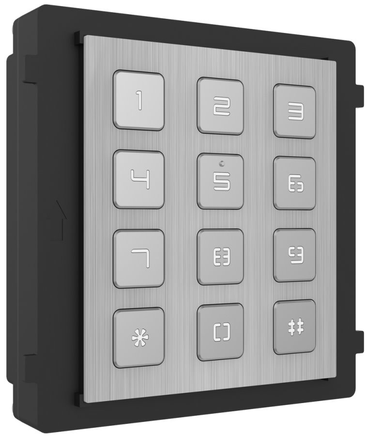 Hikvision DS-KD-KP/S - Modul s číselnou klávesnicí, nerez, 2. generace