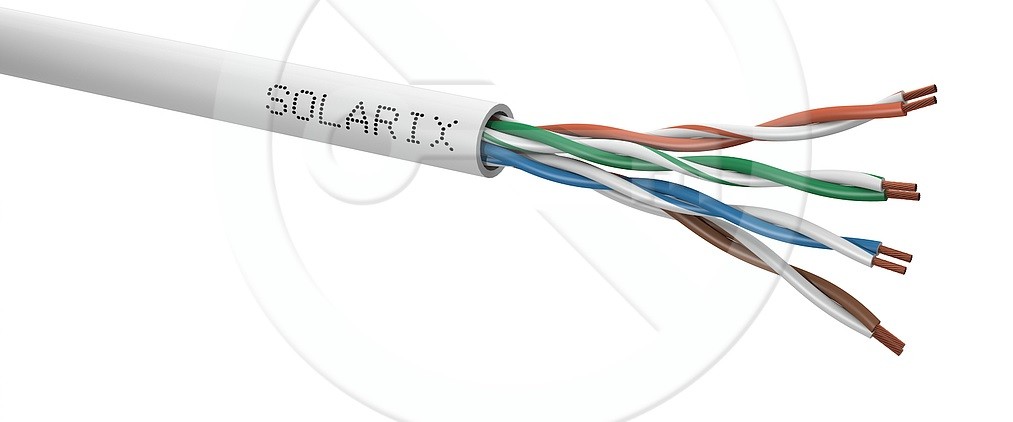 Solarix SXKL-5E-UTP-PVC-GY, 305m/box, Fca